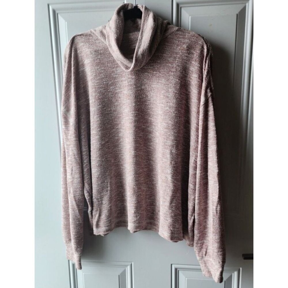 Universal Thread Pullover Sweater Size XXL Tan Heather Turtleneck Soft